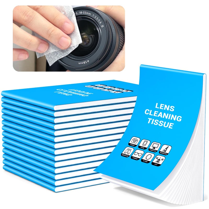 700 Sheets Lens Cleaning Tissue Paper Premium Lens Paper for Microscope Camera Lenses Laser Lens Precision Optics Ideal for Lens Cleaning and Maintenance Lens Cleaning Wipe